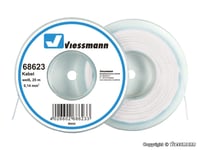 VIESSMANN 68623 FIL ELECTRIQUE BLANC 0,14 mm2 ROULEAU DE 25m