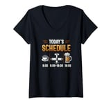 Womens Schedule RC Pilot Aviation RC Airplane V-Neck T-Shirt