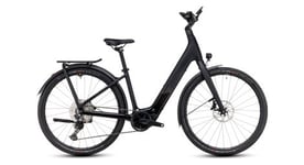 Vtc electrique cube kathmandu hybrid c 62 slx 400x easy entry shimano deore 12v 400 wh 700 mm gris carbon noir 2025