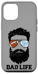 iPhone 12/12 Pro Football Volleyball Dad Messy Hair Beard Football Volleyball Case