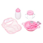 Set Repas 6 Pièces pour Bébé "Accessoires" Rose