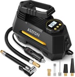 AstroAI Tyre Inflator Air Compressor 12V, Portable Electric Auto-Stop Car Tyre