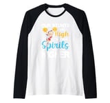 Our Stunts Are High But Our Spirits Are Higher Raglan Baseball Tee