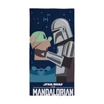 Character World Official Disney Mandalorian Star Wars Towel | Super Soft Feel, I've Been Looking for You Design | Perfect The Home, Bath, Beach & Swimming Pool, 140 x 70 cm