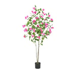 Zstar Bougainvillier Artificiel - 180 cm - Plantes artificielles en Pot pour intérieur et extérieur - Décoration d'intérieur - Grand Arbre de Bougainville Artificiel