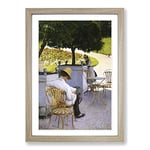 Big Box Art Gustave Caillebotte The Orange Trees Framed Wall Art Picture Print Ready to Hang, Oak A2 (62 x 45 cm)