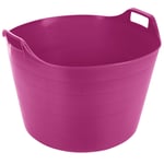 75L Flexi Tub Plastic Trug Bucket Garden Flexible Storage Container Feed, Pink