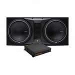 Rockford Fosgate P1-2x12 &amp; GAS MAD A2-1200.1DFL, baspaket