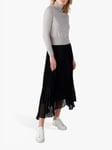 Pure Collection Cashmere Cropped Polo Neck Sweater