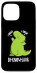 Coque pour iPhone 13 Pro Max Jeu de mots drôle de dinosaure Di-know-saur