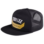 Troy Lee Designs Trucker Snapback Cap - Black / Gold One Size Black/Gold