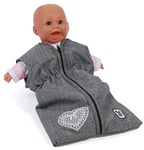 Bayer Chic 2000-Baby Born Sac de Couchage pour poupées jusqu'à 55 cm, 792 76, Couleur : Gris Jean