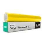 Cricut Vinyle Permanent | Jaune Pierre | 4,6m (15ft) | Rouleau de vinyle adhésif | Compatible avec toutes les machines de découpe Cricut