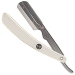 Parker White ABS Handle Clip Type Barber/Straight Razor