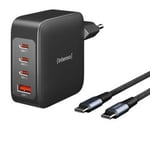 Intenso® USB-C GaN Multiport Power Lader 140W + USB-C kabel