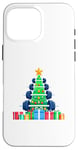 Coque pour iPhone 16 Pro Max Christmas Tree Haltère Poids Haltérophile Gymnase