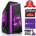 Ultra Fast AMD Quad Core 4.2 8GB 1TB Desktop Gaming PC Computer Windows 10 FP