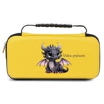 Etui pochette Switch lite jaune dragon black personnalisee