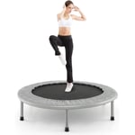 Mini Trampoline Fitness Pliable, Trampoline de Sport Silencieux pour Intérieur et Extérieur avec Tapis de Sécurité, Charge Max 150KG, pour Adultes et