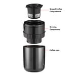 Portable Ground Coffee Machine USB Rechargeable Portable Coffee Maker Safe Easy
