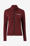 adidas Sport Performance - Träningströja Terrex Multi Full-Zip Fleece Jacket - Röd