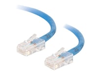 C2G Câble de raccordement réseau croisé non amorcé non blindé (UTP) Cat5e - Câble inverseur - RJ-45 (M) pour RJ-45 (M) - 1 m - UTP - CAT 5e - bloqué, uniboot - bleu