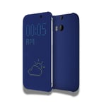 ETUI FOLIO FENETRE VIEW ORIGINE HTC ONE  M8 BLEU