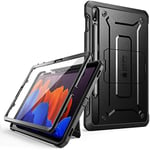 SUPCASE Coque pour Samsung Galaxy Tab S7 (2020) / Tab S8 (2022) 11 Pouces, avec Protecteur d'Ecran + Support Béquille + Porte-stylet [Unicorn Beetle Pro] Protection Robuste Intégrale (Noir)