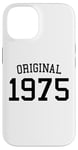 Coque pour iPhone 14 Original 1975, 50 ans pour homme et femme, 50e anniversaire