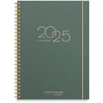 Kalender 2025 A5 Life Planner Do more Grön Burde