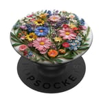 Bouquet de fleurs mixtes Fleurs sauvages Nature Botanique PopSockets PopGrip Adhésif