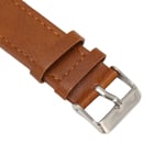 Leather Smartwatch Strap Smartwatch Band Wristband For Watch FIT 2 Brown