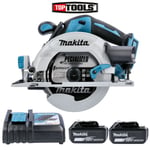 Makita DHS680Z 18V Brushless Circular Saw With 2 x 5.0Ah Batteries & Charger