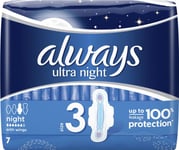 Always Ultra Night Sanitetshanddukar 7 St.