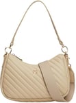 Tommy Hilfiger Sac à Bandoulière Femme Poppy Reform Shoulder Bag Sac à Main, Beige (Beige), Taille Unique