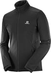 Salomon, Veste de Sport pour Homme, AGILE WARM JKT M, Polyester, Noir, Taille : XS, L40378600