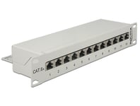 DELOCK – 10" Patch Panel 12 Port Cat.6A grey (43308)