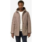 Parka K-Way  Parka mi-longue Annette beige-046693