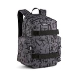 PUMA PUMA Deck Backpack, Sac à dos Unisexe Enfants, PUMA Black-Scratch Print AOP, OSFA - 090706