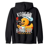 Korean Barbeque Rubber Duck BBQ Grill Duckling Griller Zip Hoodie