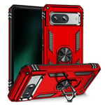 Google Pixel 8      Military Armour Ring Case    Red