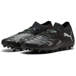 PUMA Mixte Future 8 Match MG Chaussure de Football, Black Silver-Fluo Green, 42 EU