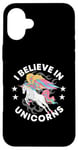 iPhone 16 Plus Unicorn rainbow - I believe in unicorns Case