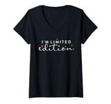 Womens I am Limited Edition Positive Self-Esteem I am Unique V-Neck T-Shirt