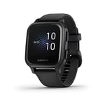 Garmin [ Renewed ] Venu Sq, GPS Smartwatch with All-day Health Monitoring and Fitness Features, Built in Music Storage, Sports Apps and More, Up to 6 days battery life, Black (Renewed)