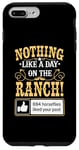 iPhone 7 Plus/8 Plus Day On The Ranch, Funny Cowboy Rancher Horsefly Joke Case