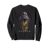 Marvel Avengers Endgame Thanos Disintegrating Portrait Logo Sweatshirt