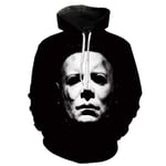 GUJUN Sweat-Shirt Michael Myers Sweat À Capuche Imprimé À Capuche Garçons/Filles Décontracté À Manches Longues À Capuche Halloween Cosplay Vêtements