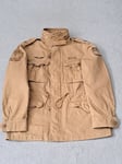 POLO RALPH LAUREN M65 MILITARY AMERICAN FLAG DESERT KHAKI FIELD JACKET. SIZE M