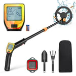 Detecteur de Metaux Enfant, Detecteur Metaux Enfant avec écran LCD Rétroéclairé à Tige Réglable et Bobine de Recherche étanche